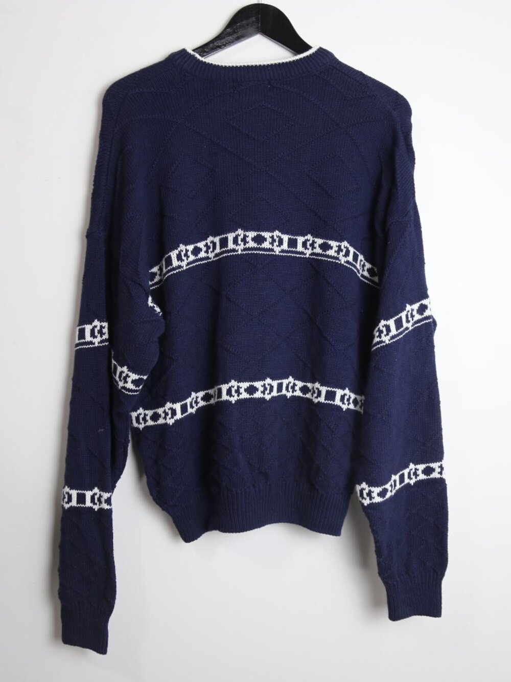 Vintage Northcountry Eaton Textured Knit Isle Pullover Sweater Size Large - Picture 4 of 6